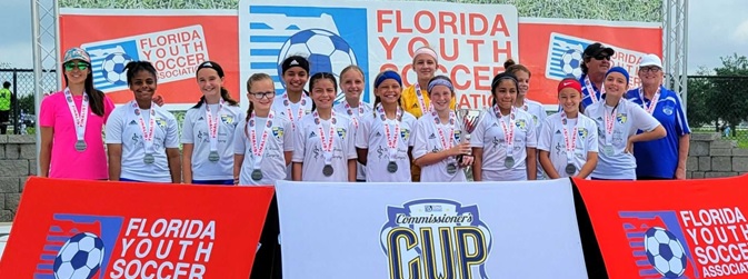 Winter Haven Kicks U12 Competitive Girls Advance to the State Cup Semi-Finals