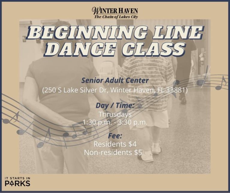 Senior Adult Center Offering Beginning Line Dance Classes Thursdays