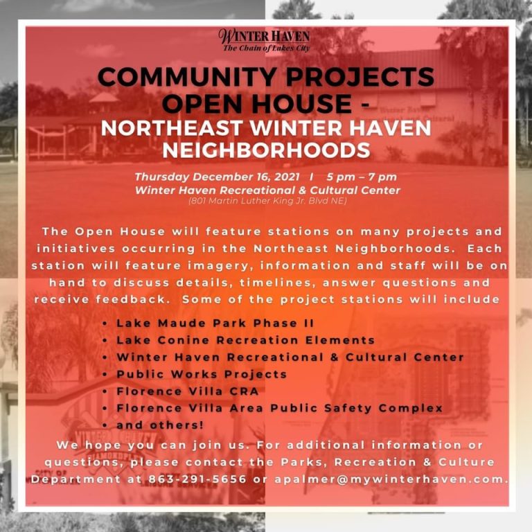 Community Project Open House Dec. 16