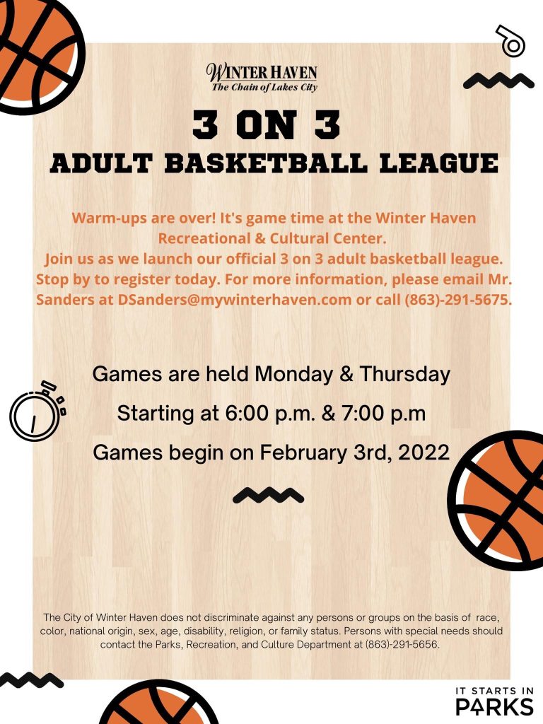 WHRCC 3-ON-3 Basketball League Is Here