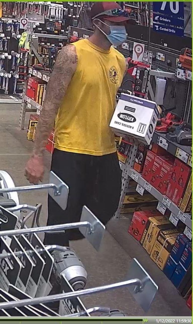 Man Steals $800 Worth Of Items From Lowes