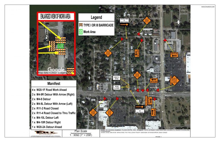 Road Closure Scheduled For Wednesday,  February 2 Just North Of Havendale Blvd