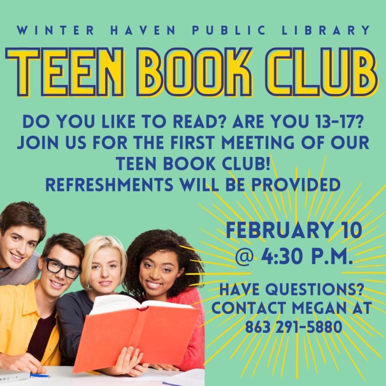 Winter Haven Library Hosting First Teen Book Club