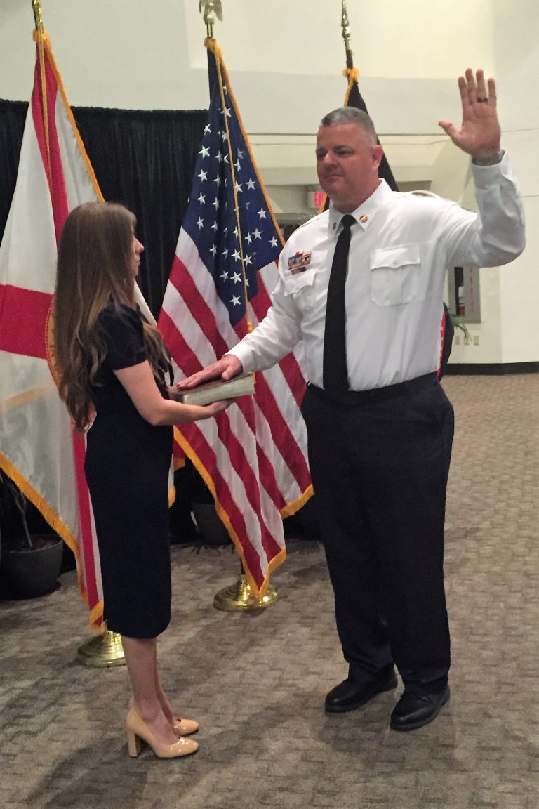 Joseph “Sonny” Emery Named Winter Haven Fire Chief at Oath of Office Ceremony 