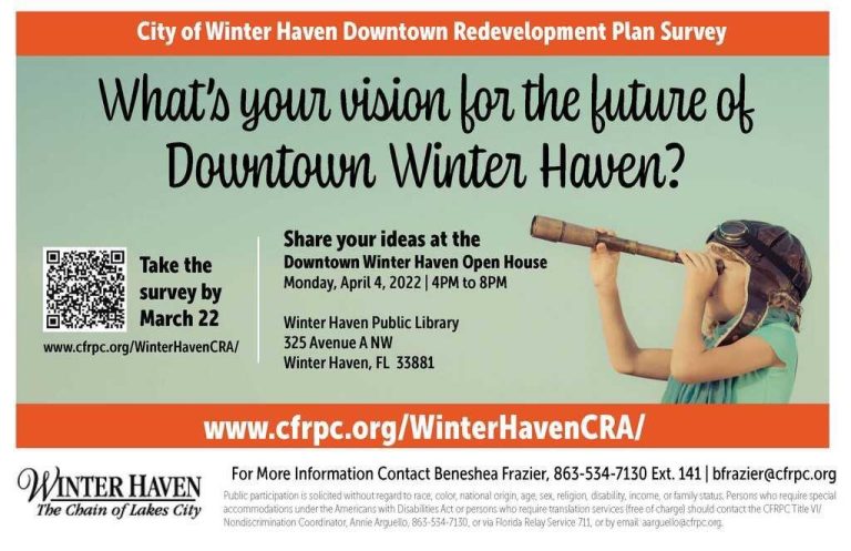 Public Invited To Attend Downtown Winter Haven Open House