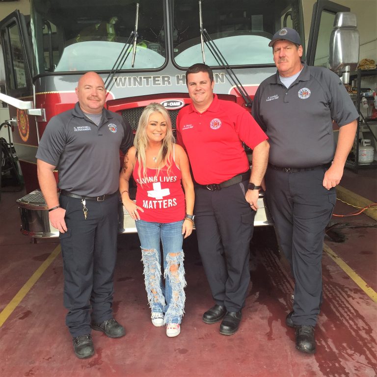 Cardiac Culpepper Foundation Delivers to Lucene Park Fire Station 
