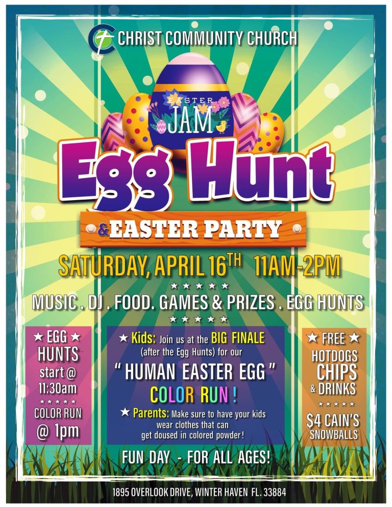 Easter Jam Egg Hunt At Christ Community Church