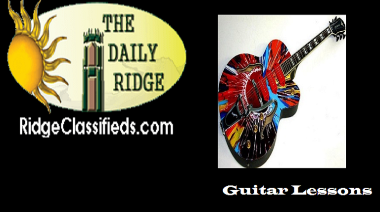 RidgeClassifieds.com Is Great for Listing Items, Events, or Guitar Lessons!