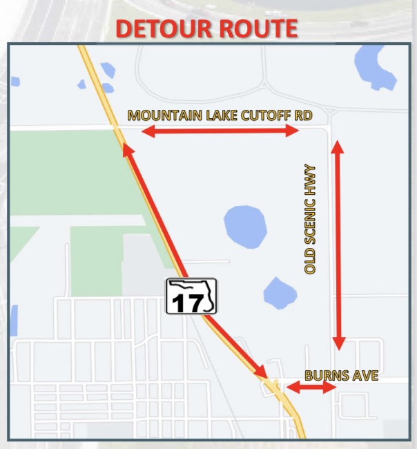 Portion Of Scenic Hwy To Be Closed At Mountain Lake Cut-Off Rd To Install Traffic Light
