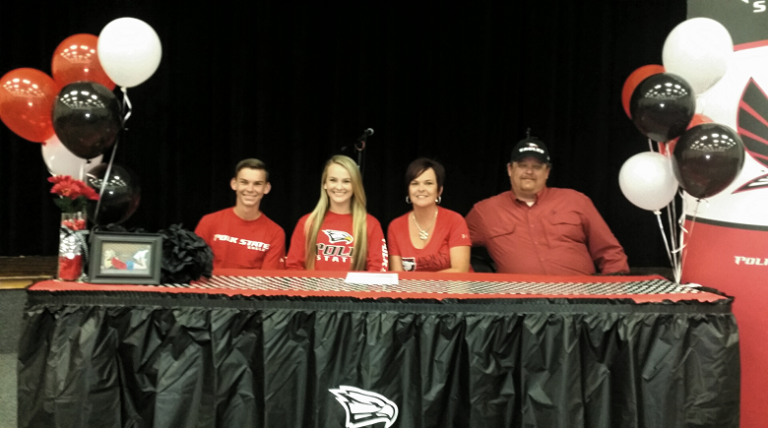 Lake Wales High School Pitcher Savannah “Taite” Powell signing with Polk State College