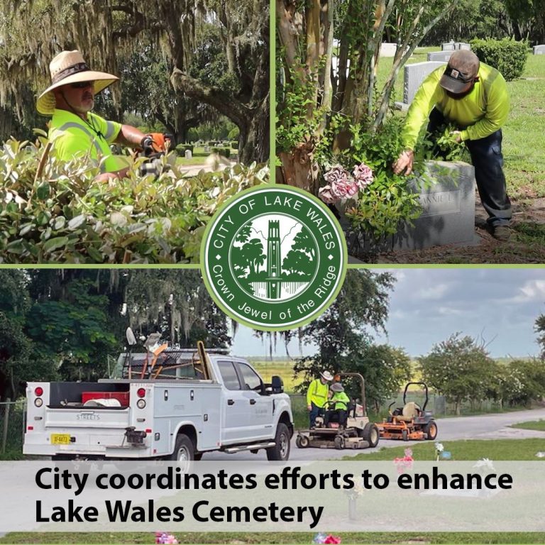 City of Lake Wales Coordinates Efforts To Enhance Cemetery