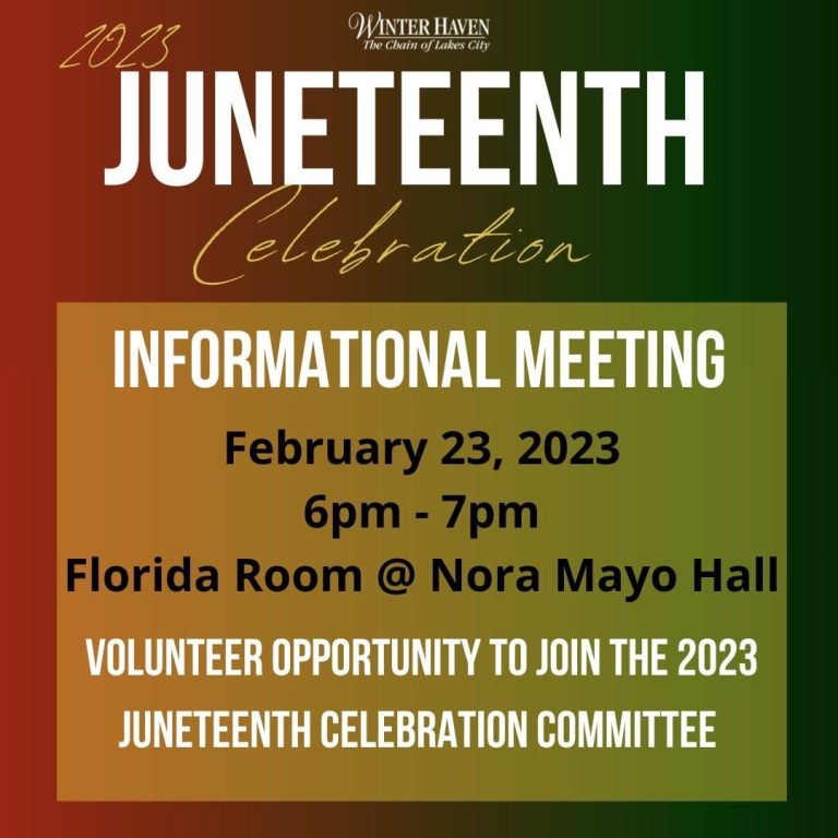 Volunteer Opportunity To Join The 2023 Juneteenth Celebration Committee
