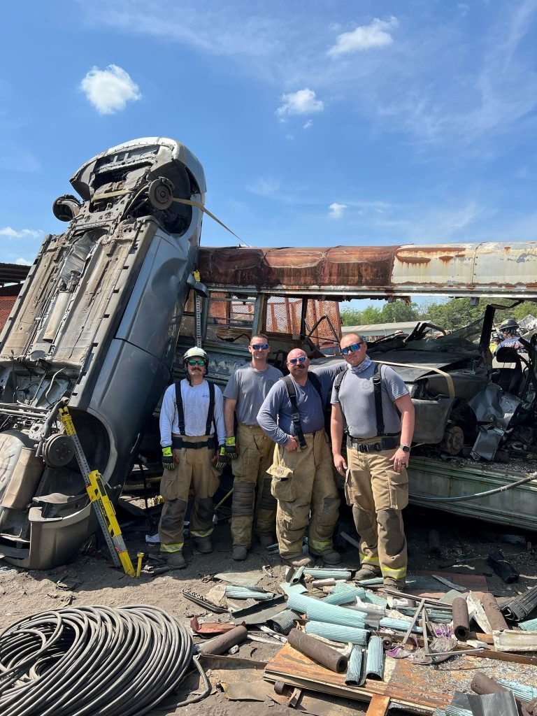 Four Winter Haven Fire Department Fire Fighters Complete Vehicle Machinery Rescue Technician Class