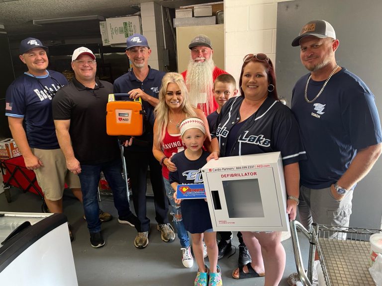 Eagle Lake Ball Park Had An Emergency. Now They’re Better Prepared With A New AED!