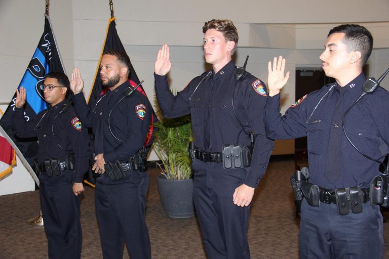 Winter Haven Public Safety Team Welcomes New Members To The Police And Fire Departments