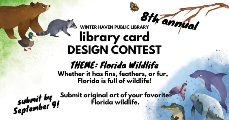 Winter Haven Library Card Design Contest Is Back