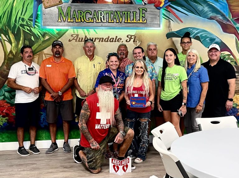 Camp Margaritaville Auburndale Receives AED from Culpepper Cardiac Foundation