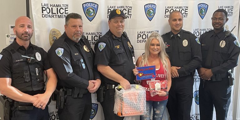 Lake Hamilton Police Department Receives AED from Culpepper’s Cardiac Foundation
