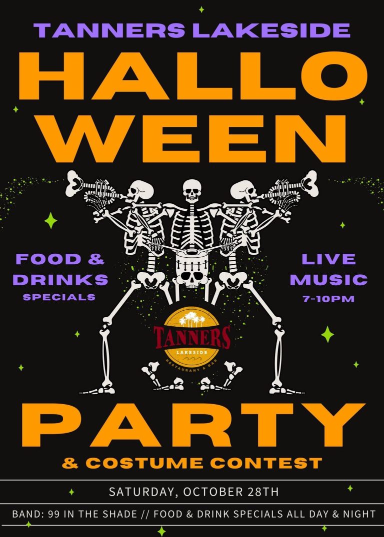 Tanners Lakeside Hosting Halloween Party And Costume Contest October 28th