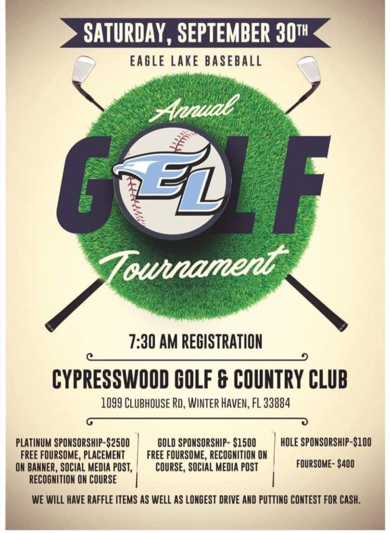 Cypresswood Golf & Country Club Hosting Annual Eagle Lake Golf Tournament 