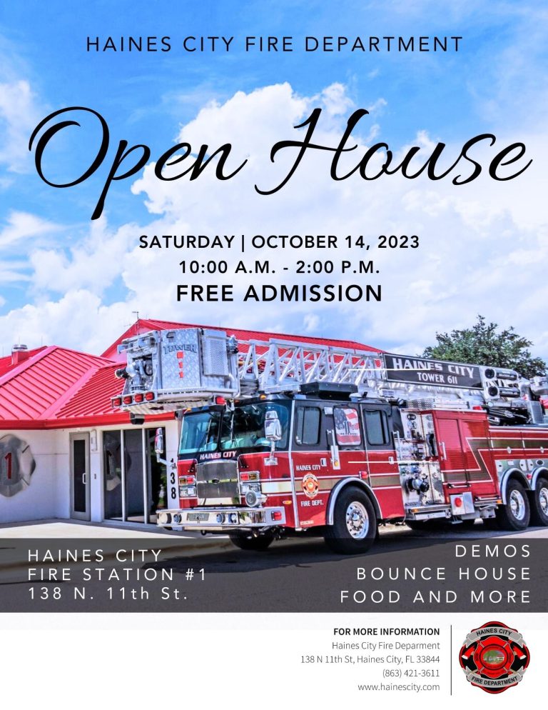 Haines City Fire Department Hosting Fire Prevention Week Open House October 14