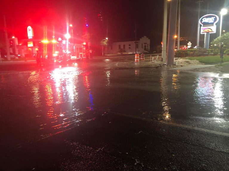 Intersection of Cypress Gardens Blvd at Hwy 17 Shut Down Due To Water Main Break