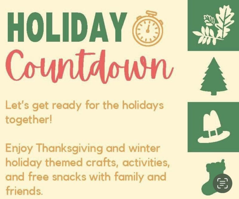 Auburndale Library Hosting Holiday Countdown- Day Full Of Themed Crafts, Activities and Free Snacks