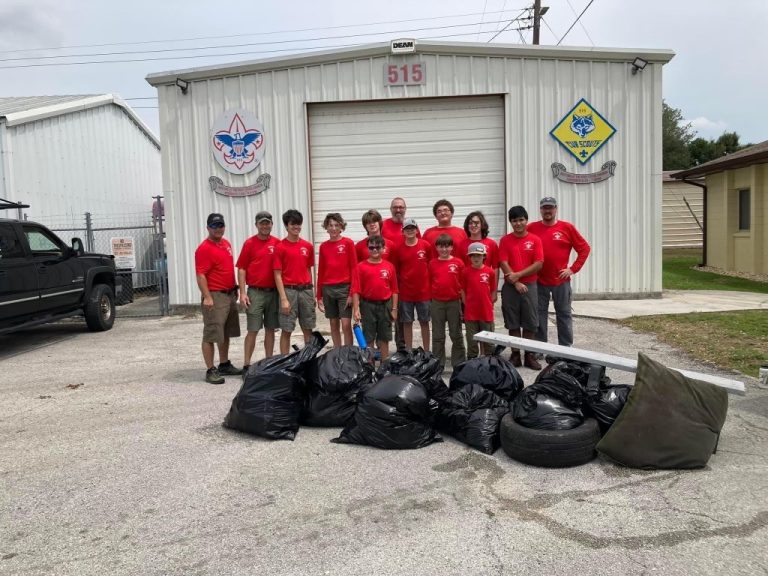 Eagle Scout Troop 515 Planning Cleanup at Lake Howard in Winter Haven