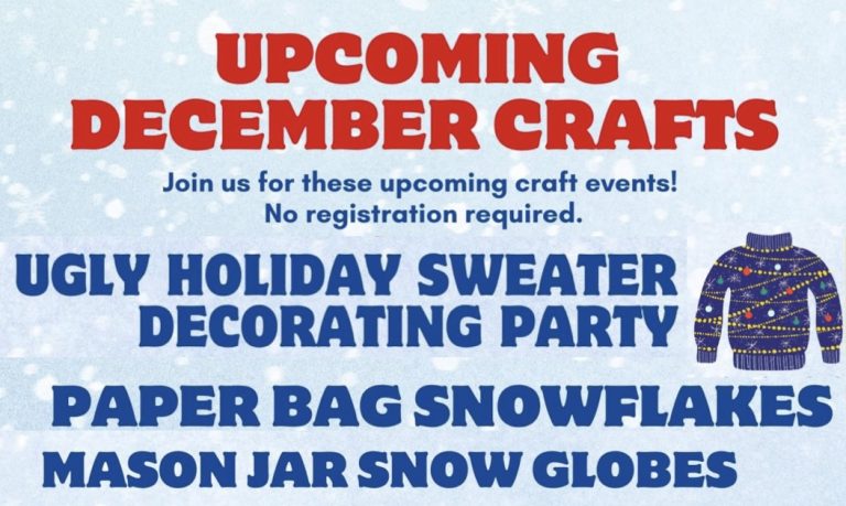 Winter Haven Public Library Offering FREE December Craft Events All Month Long