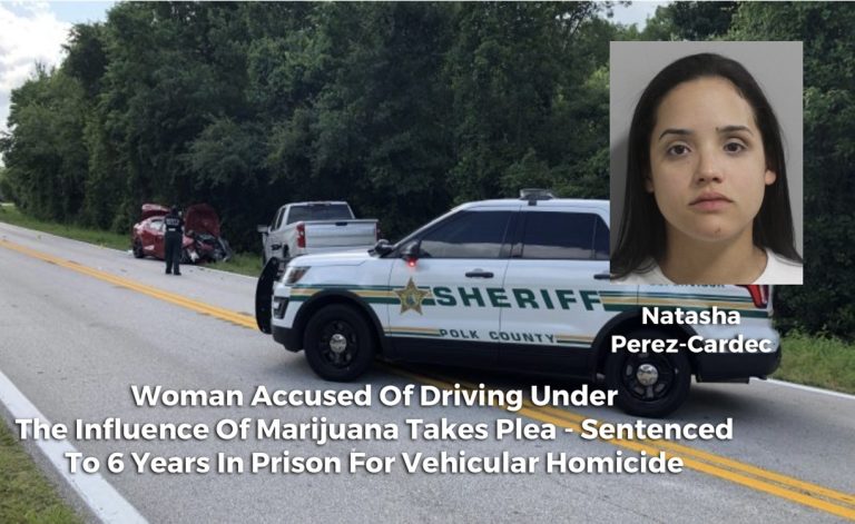 Woman Accused Of Reckless Driving & Driving Under The Influence Of Marijuana Takes Plea Deal – Sentenced To 6 Years In Prison For Vehicular Homicide Of Winter Haven Man