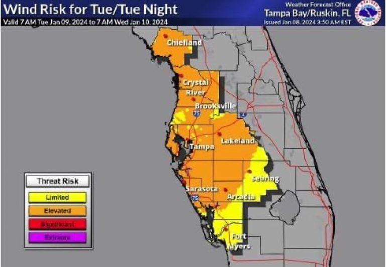 Potentially Severe Weather Forecast For Polk County Tuesday