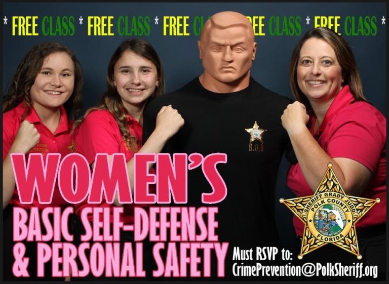 PCSO Crime Prevention Unit Hosting FREE Women’s Basic Self Defense and Personal Safety Class Beginning of March