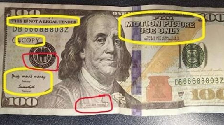 Auburndale Police Department Alerts Public About Circulating Counterfeit Money