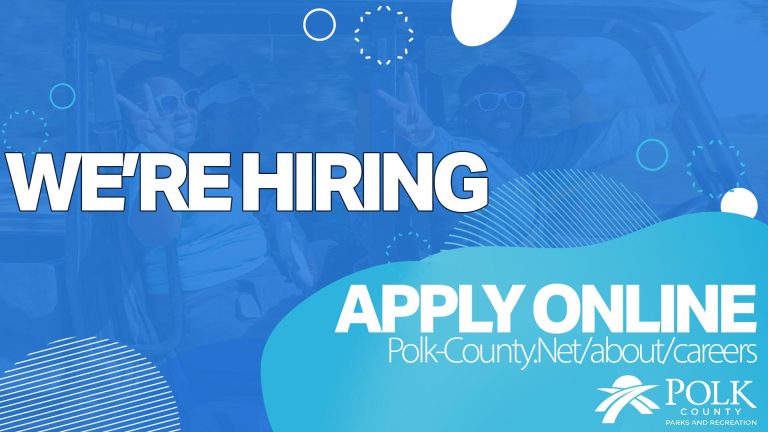Polk County Parks and Recreation Now Hiring