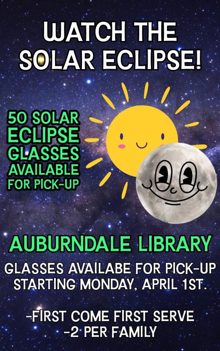 Auburndale Library Handing Out Limited Supply of Solar Eclipse Glasses