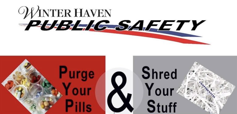 Winter Haven Public Safety Department Holding Purge and Shred Event