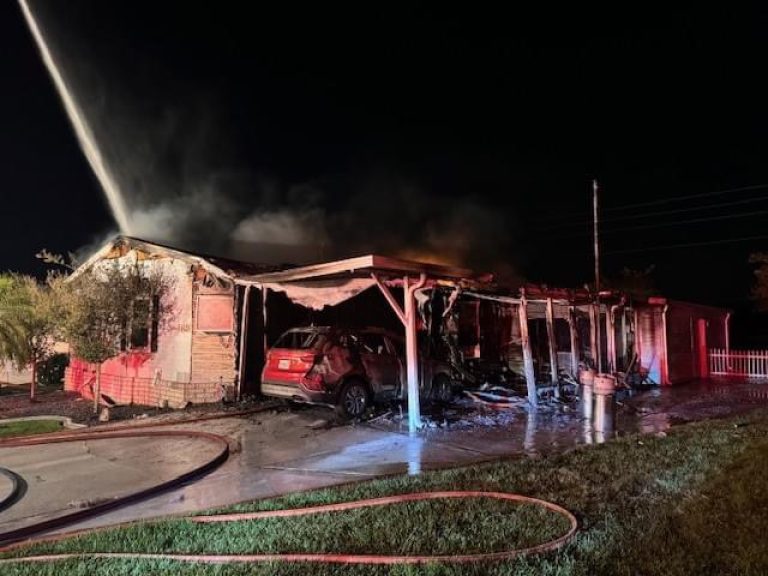Winter Haven Firefighters Rescue Two People from Mobile Home Fire