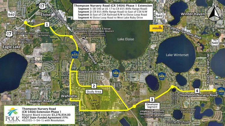 Florida Department of Transportation Contributing $3.3 Million to Phase 1 of Polk County’s Thompson Nursery Road Extension Project